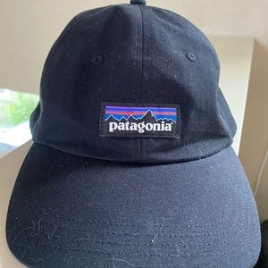 Black Patagonia P-6 Label Trad Cap